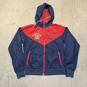 VTG Nike US Olympic Team Adult XS Full Zip Windrunner Red Blue Hooded